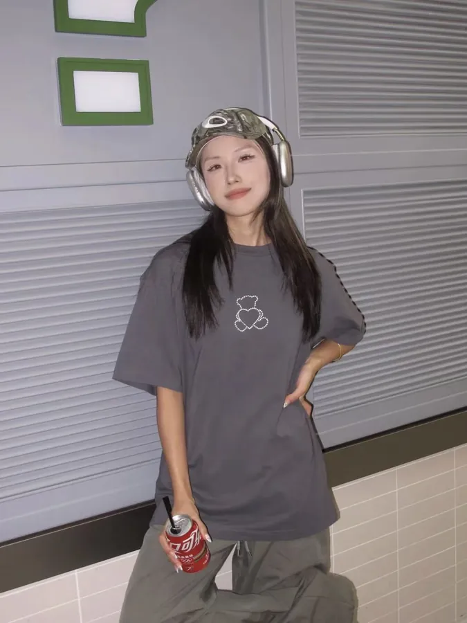 Top Version Pearl Bear T Shirt