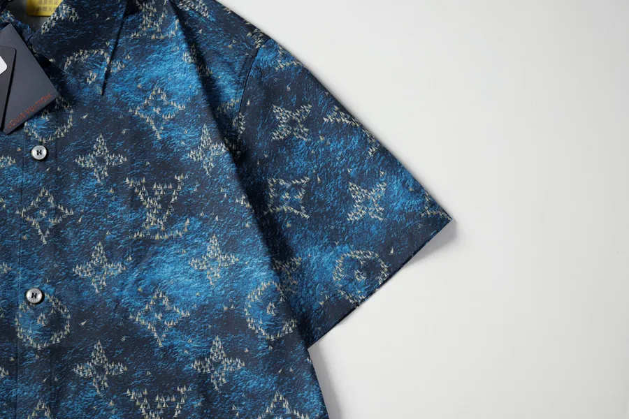 LOUIS VUITTON Ocean Ship Print Beach T Shirt