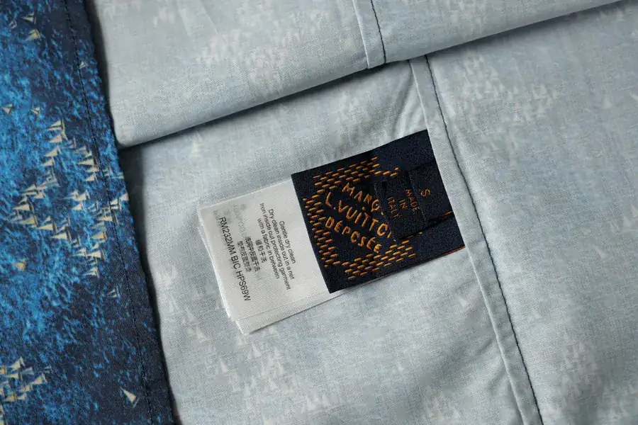 LOUIS VUITTON Ocean Ship Print Beach T Shirt