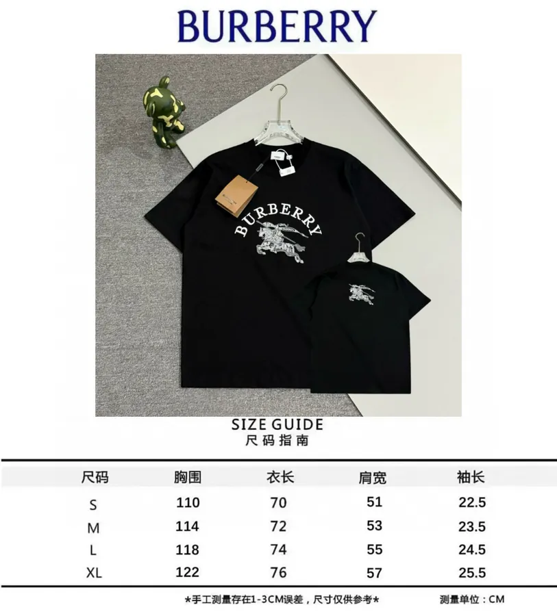 BURBERRY 2025 New Arrival Custom YB Cotton T Shirt