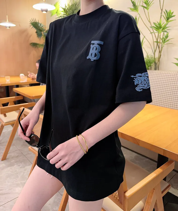 Burberry Classic Short Sleeve T Shirt with TB Embroidery