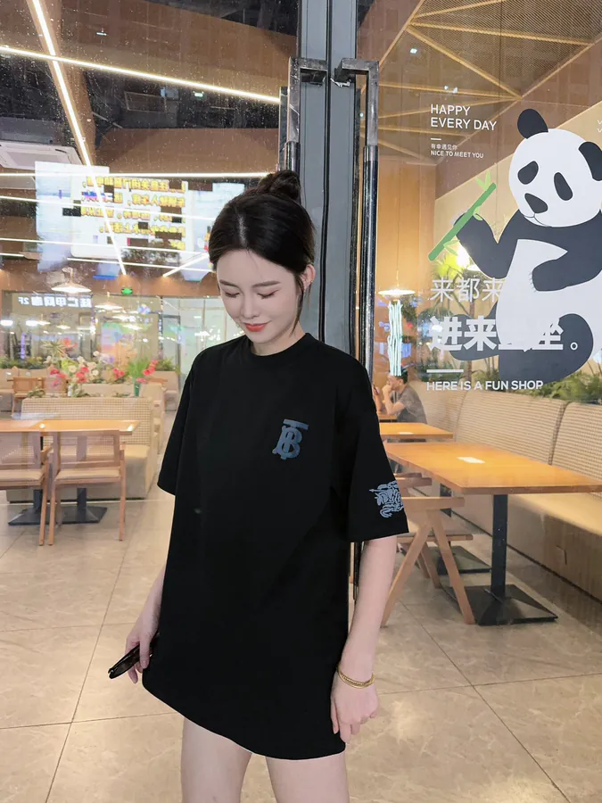 Burberry Classic Short Sleeve T Shirt with TB Embroidery