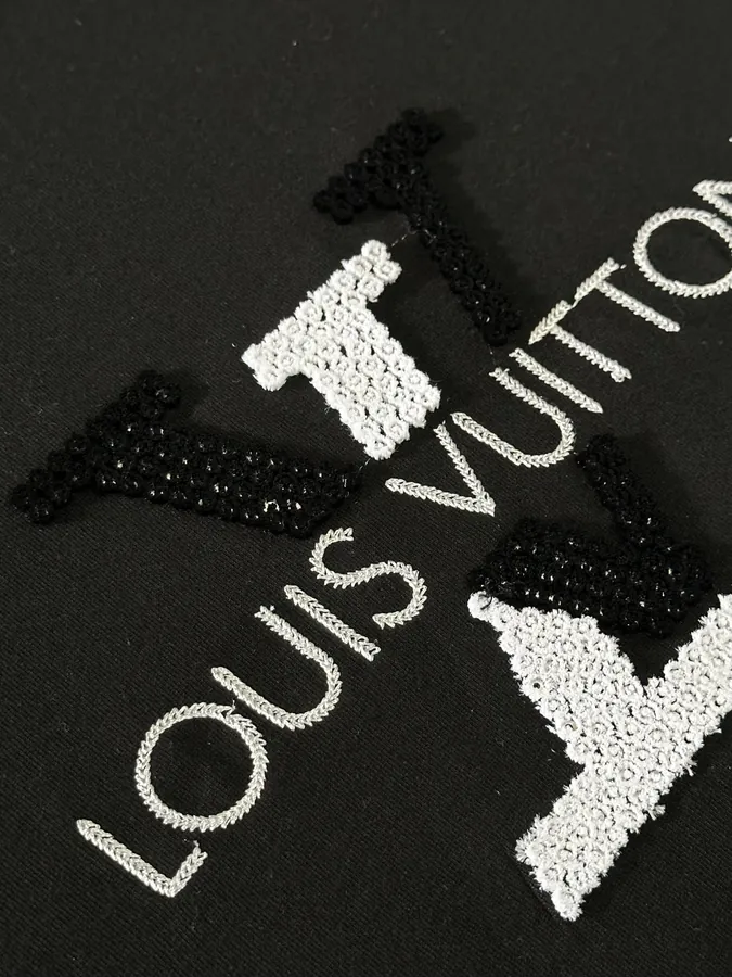 Louis Vuitton 25SS Spring Summer New Arrival Front Panel Embroidered T Shirt