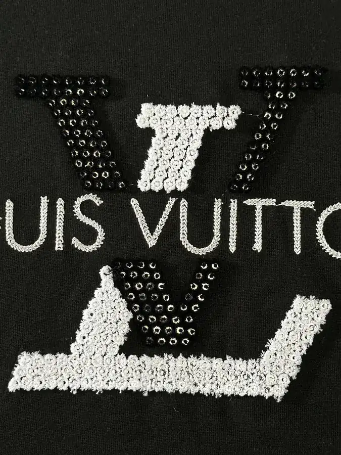 Louis Vuitton 25SS Spring Summer New Arrival Front Panel Embroidered T Shirt