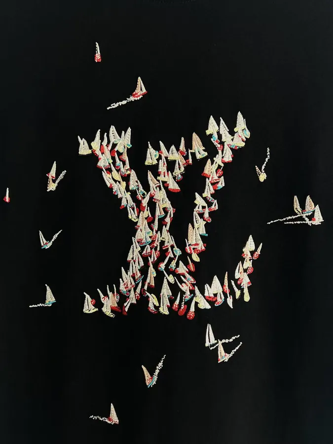 Louis Vuitton 2025ss Latest Patchwork Sail T Shirt