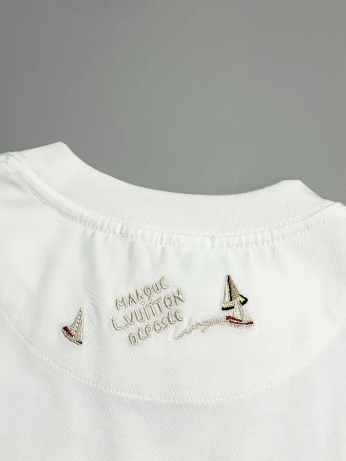 Louis Vuitton 2025ss Latest Embroidered Sail T Shirt