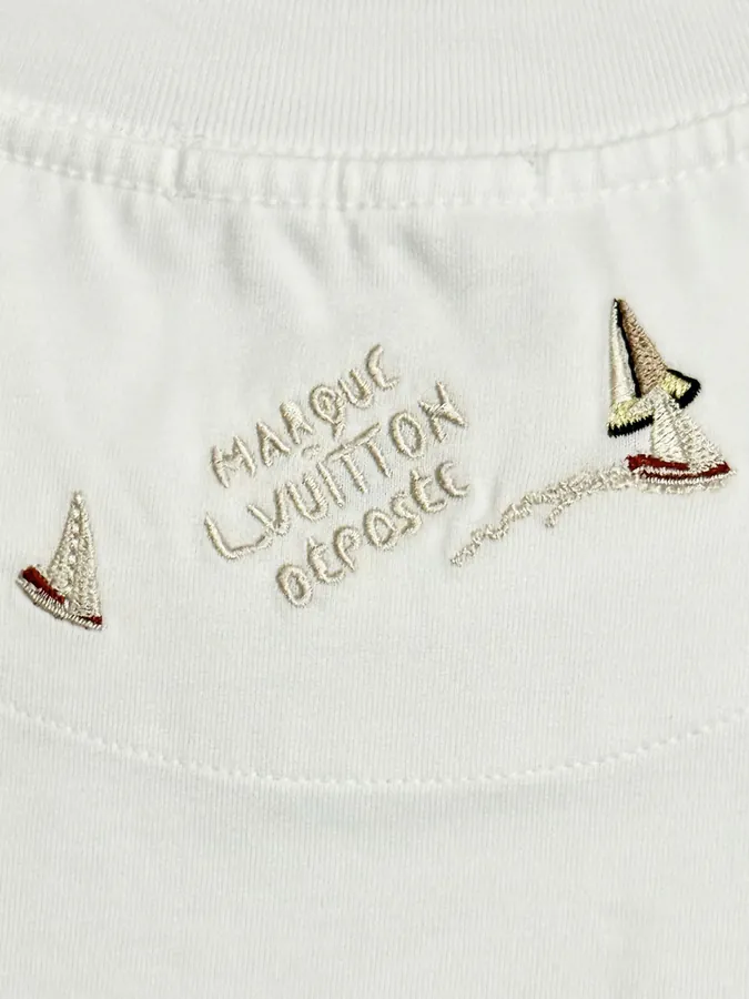 Louis Vuitton 2025ss Latest Embroidered Sail T Shirt