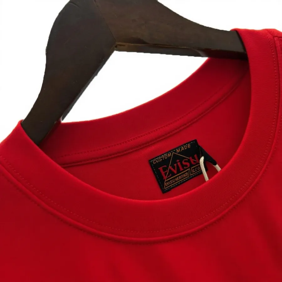 EVISU New Lucky Cat Little Seagull Print Loose Fit T Shirt