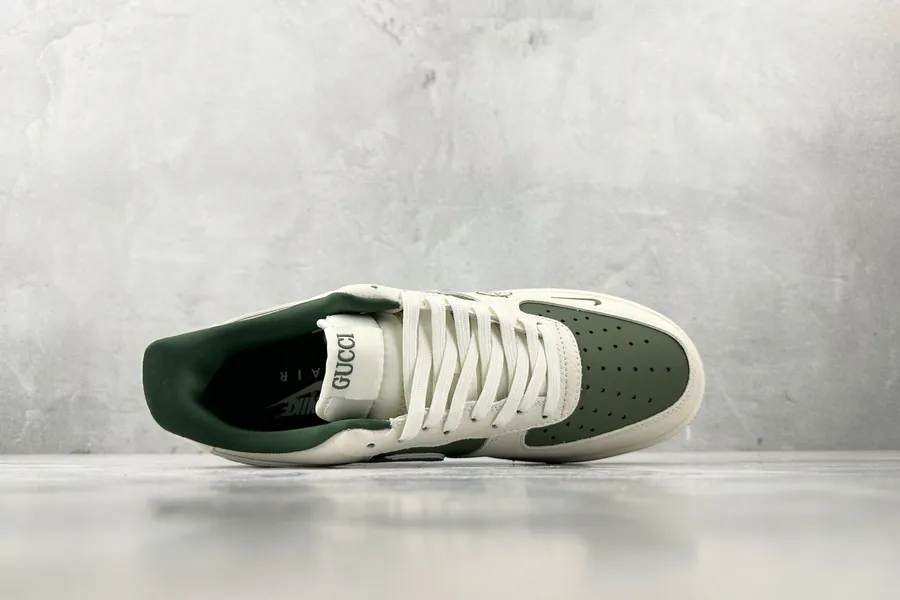 Nike Air Force 107 Gucci Collaboration White Green