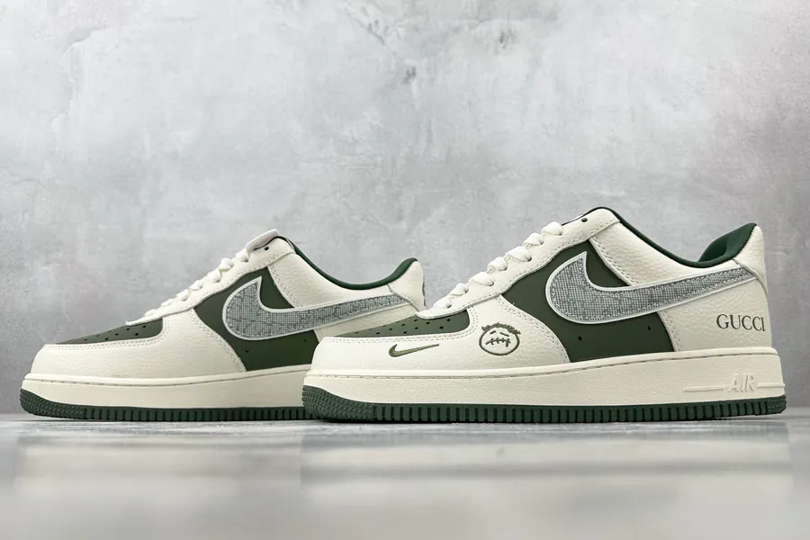 Nike Air Force 107 Gucci Collaboration White Green
