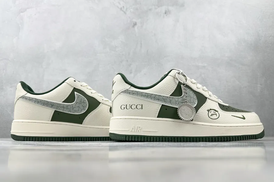 Nike Air Force 107 Gucci Collaboration White Green