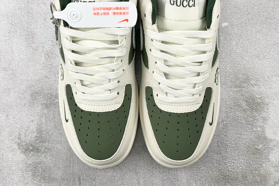 Nike Air Force 107 Gucci Collaboration White Green