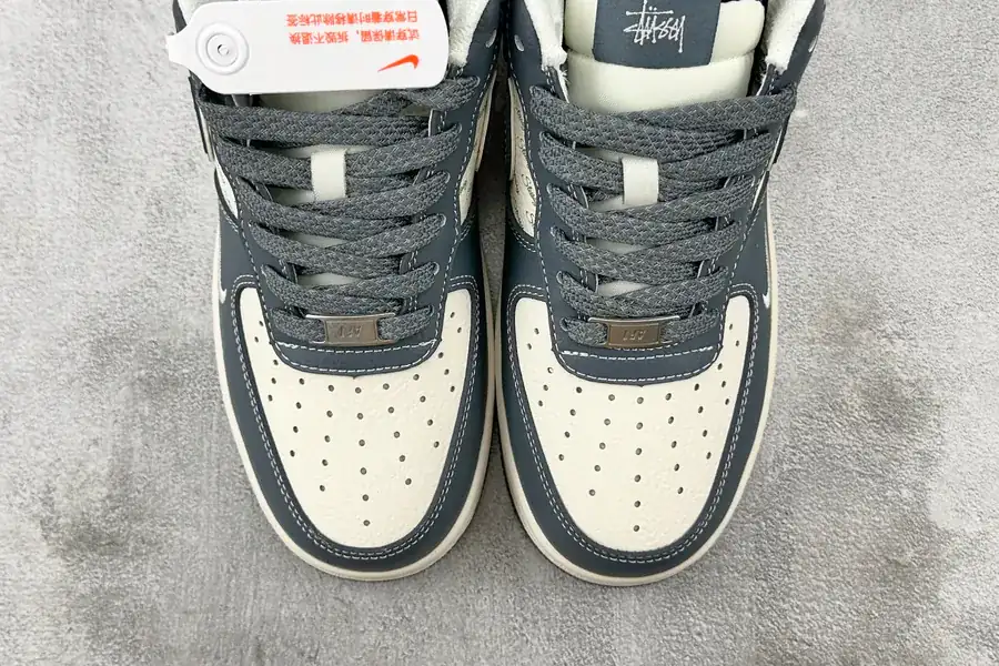 Nike Air Force 107 Stussy Collaboration Blue and White