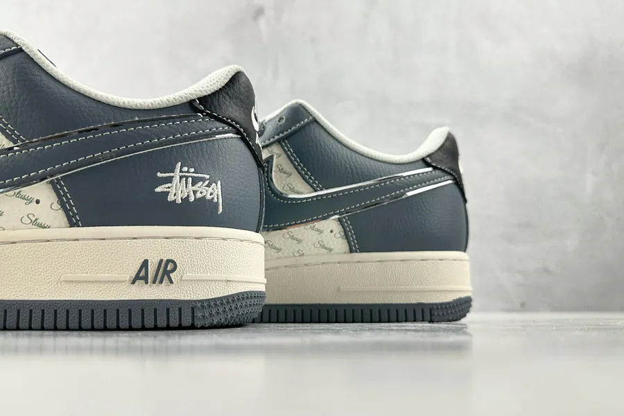 Nike Air Force 107 Stussy Collaboration Blue and White