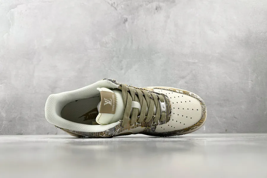 Nike Air Force 107 Brown, Yellow, White