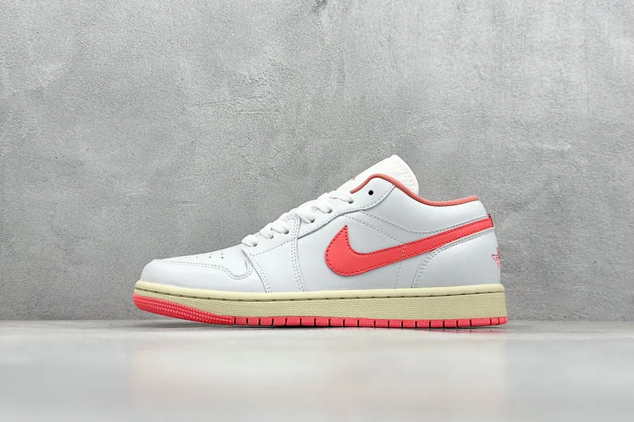 Air Jordan 1 Low AJ1 White Pink Cultural Casual Sneakers