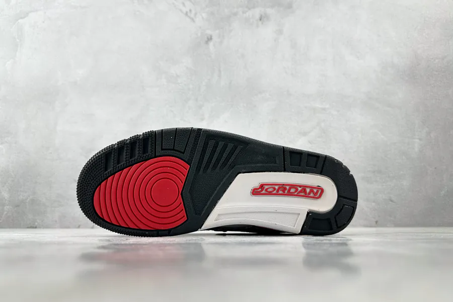 Jordan Legacy 312 Low in White, Black, and Red