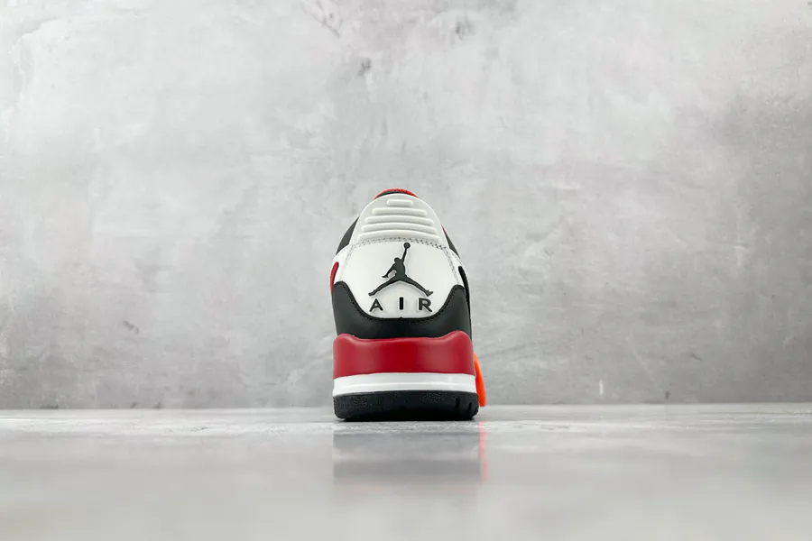 Jordan Legacy 312 Low in White, Black, and Red
