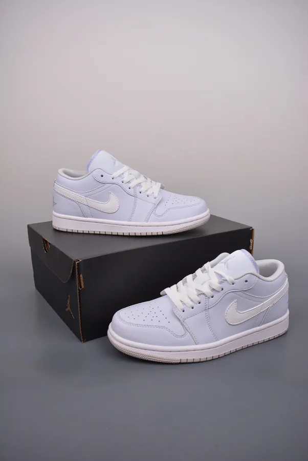 AJ1 Low Gray White Toe Authentic Original Edition Sneaker