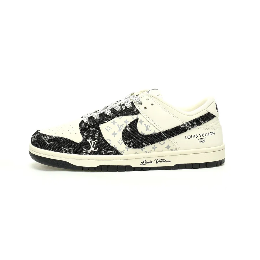 Louis Vuitton x SB Dunk Low Lot BlackBeige Monogram