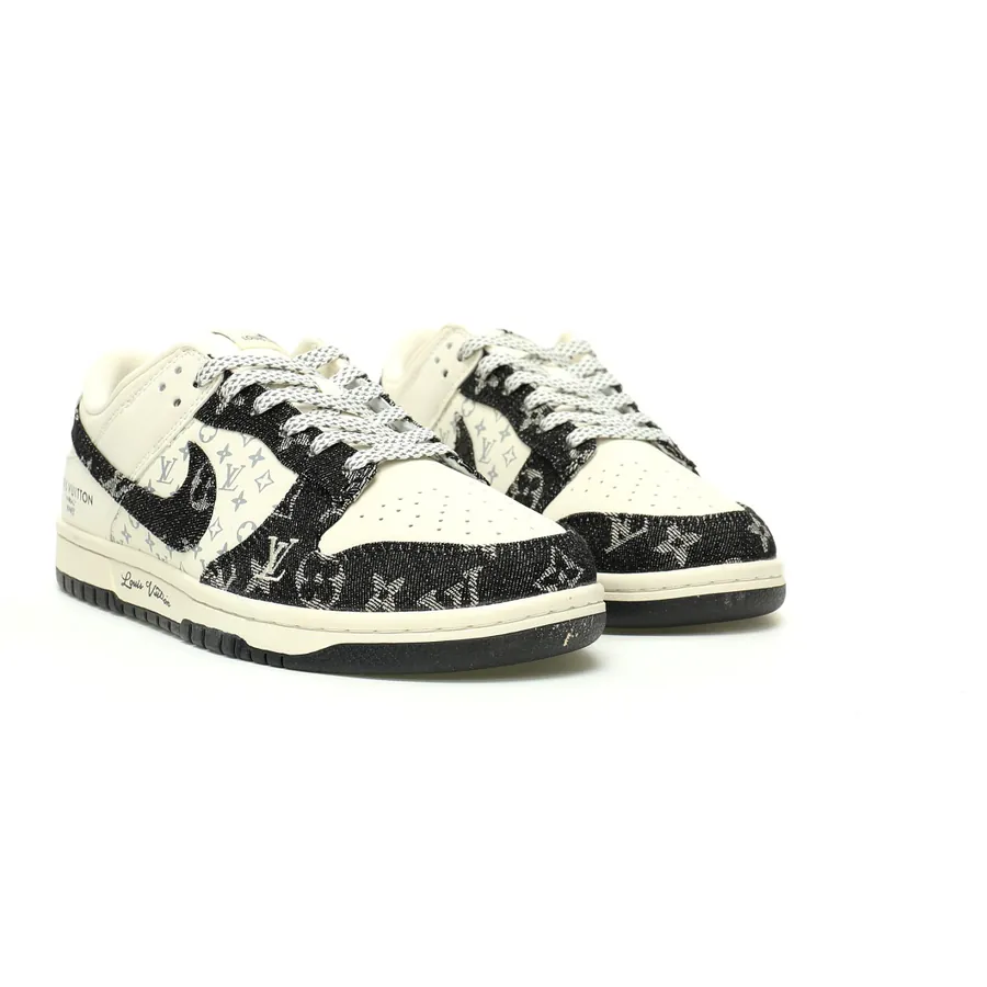 Louis Vuitton x SB Dunk Low Lot BlackBeige Monogram