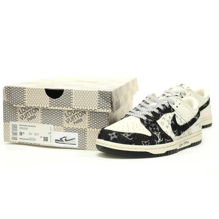 Louis Vuitton x SB Dunk Low Lot BlackBeige Monogram