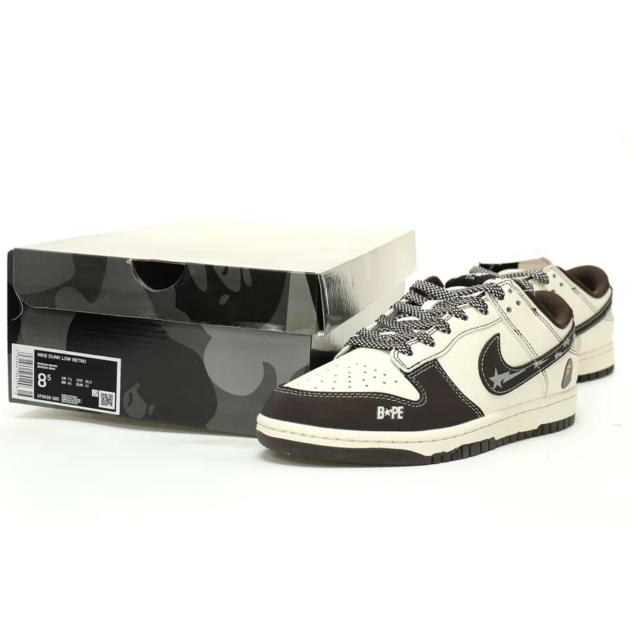 SB Dunk Low x A Bathing Ape Collaboration Low Top Sneaker