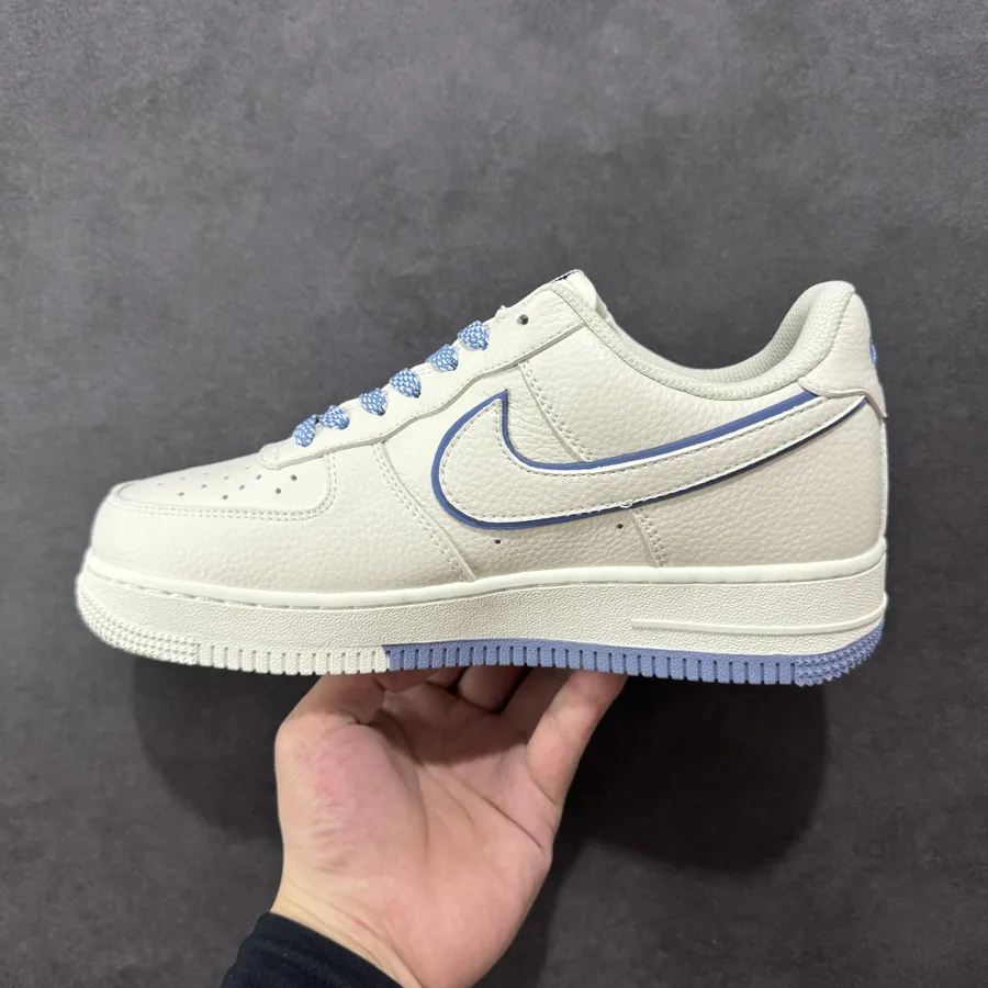 Nike Air Force 1 Low 07 x Stussy White Blue Swoosh
