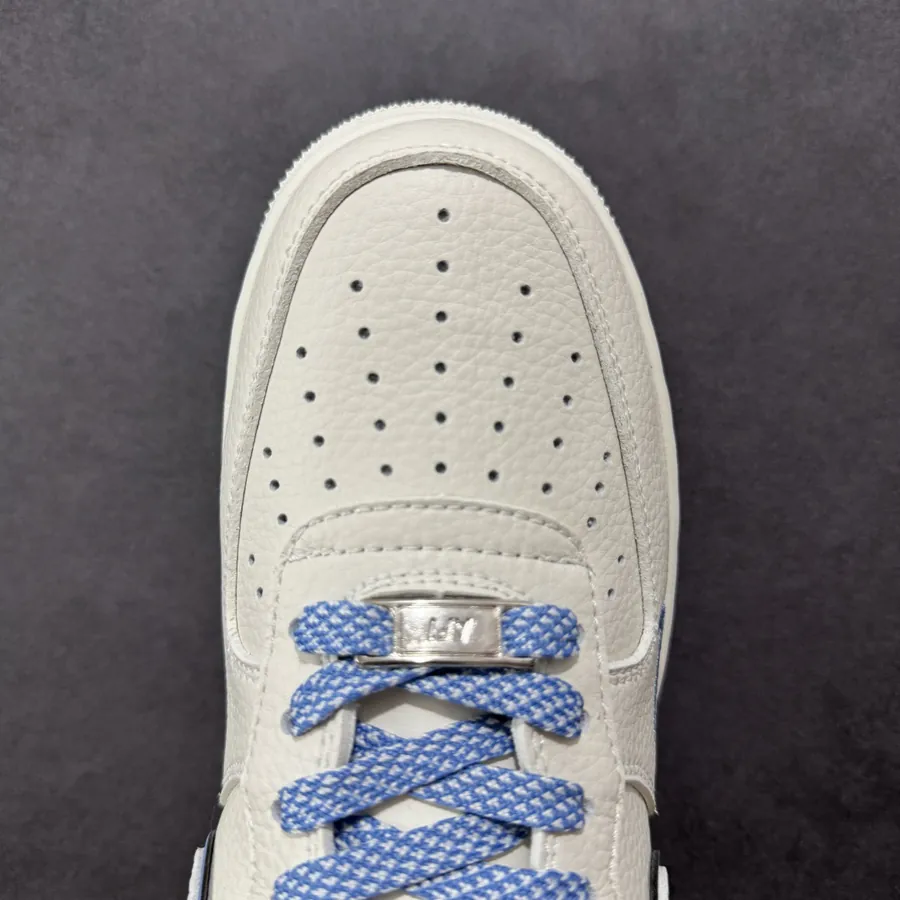 Nike Air Force 1 Low 07 x Stussy White Blue Swoosh