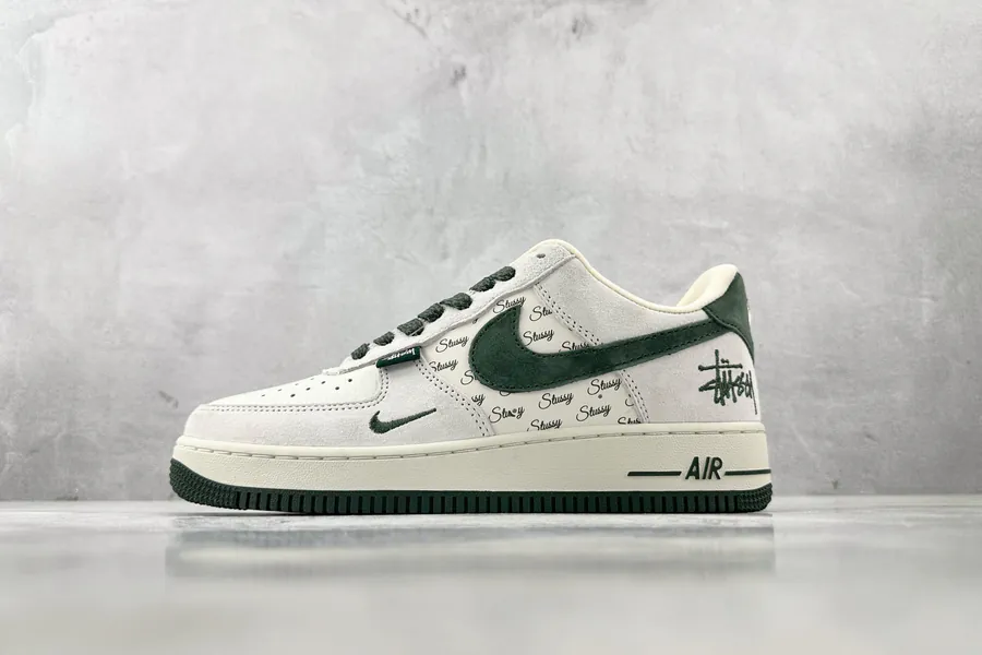 Nike Air Force 107 Stussy Collaboration White Green