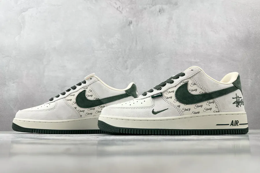 Nike Air Force 107 Stussy Collaboration White Green