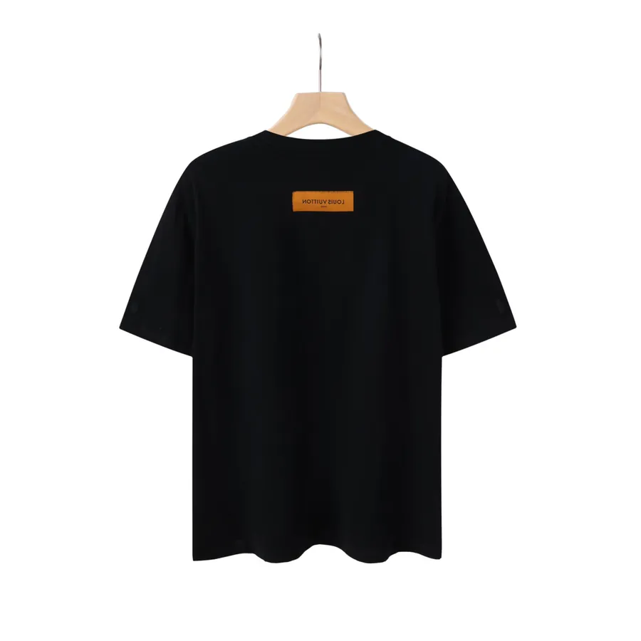 LV Rainbow Print Cotton T Shirt Casual Summer Style