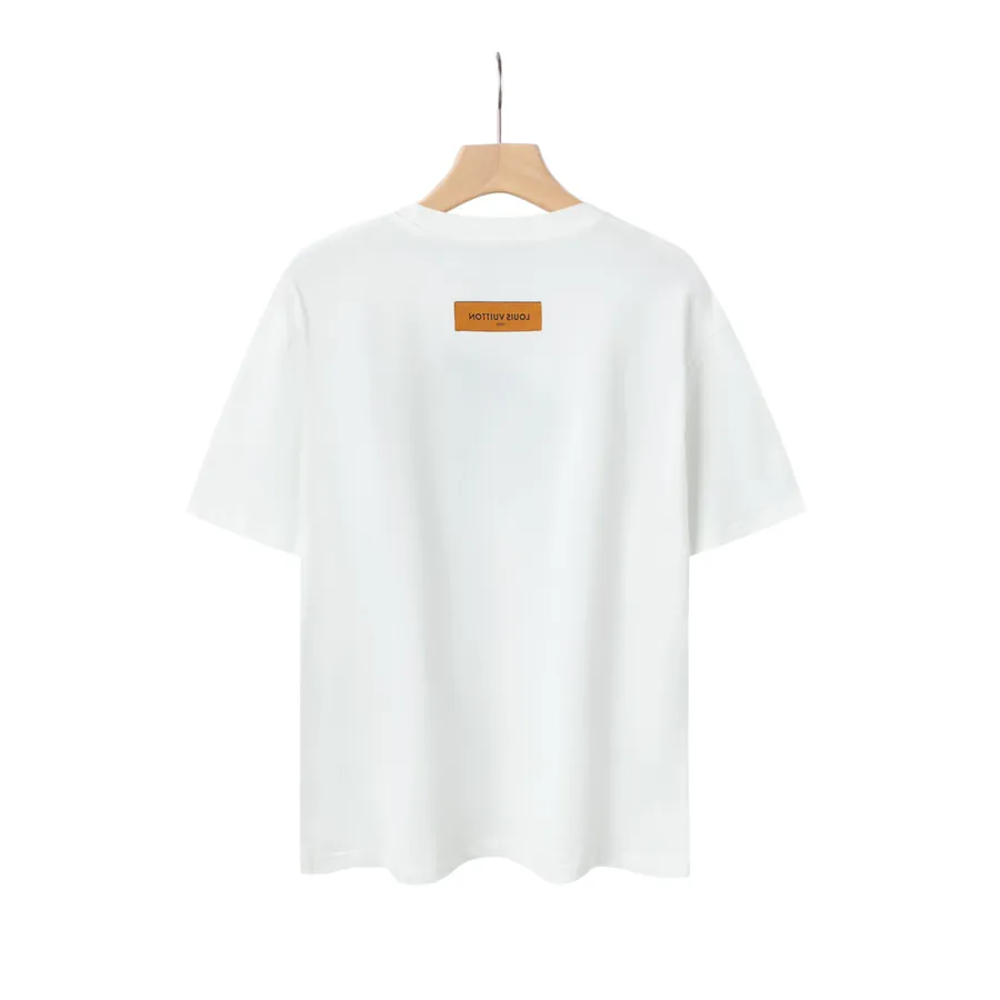 LV Rainbow Print Cotton T Shirt Summer Collection