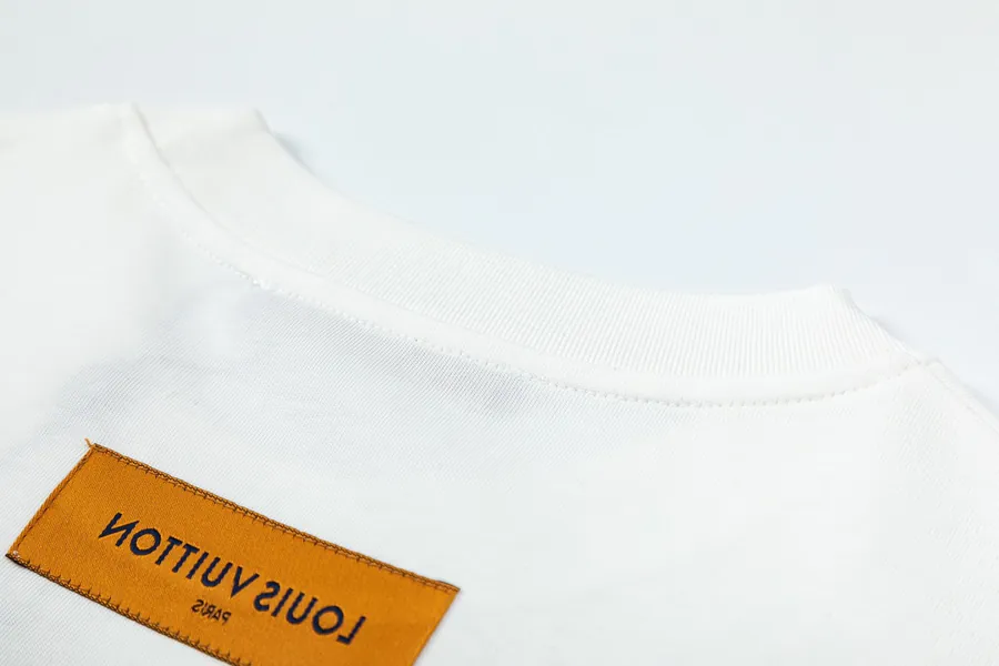 LV Rainbow Print Cotton T Shirt Summer Collection