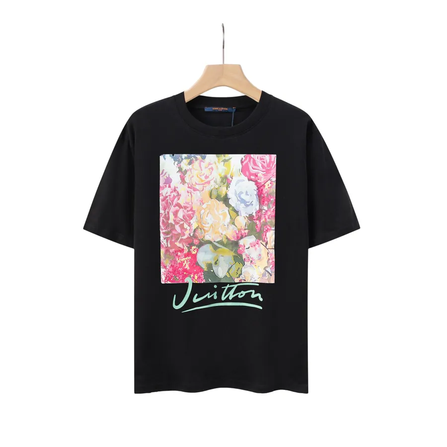LV Floral Carpet Print T Shirt Unisex, Cotton, Summer