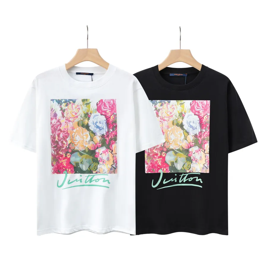 LV Floral Carpet Print T Shirt Unisex, Cotton, Summer Collection