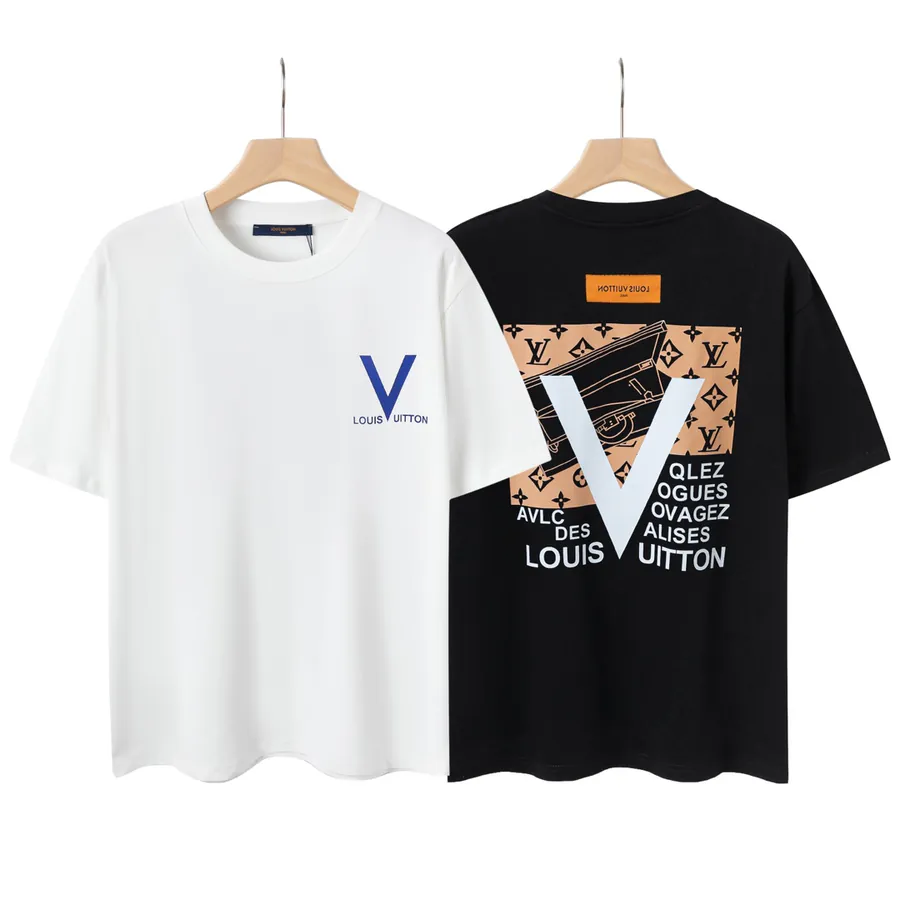 Louis Vuitton 23ss秀场限定宇航员印花LOGO圆领短袖