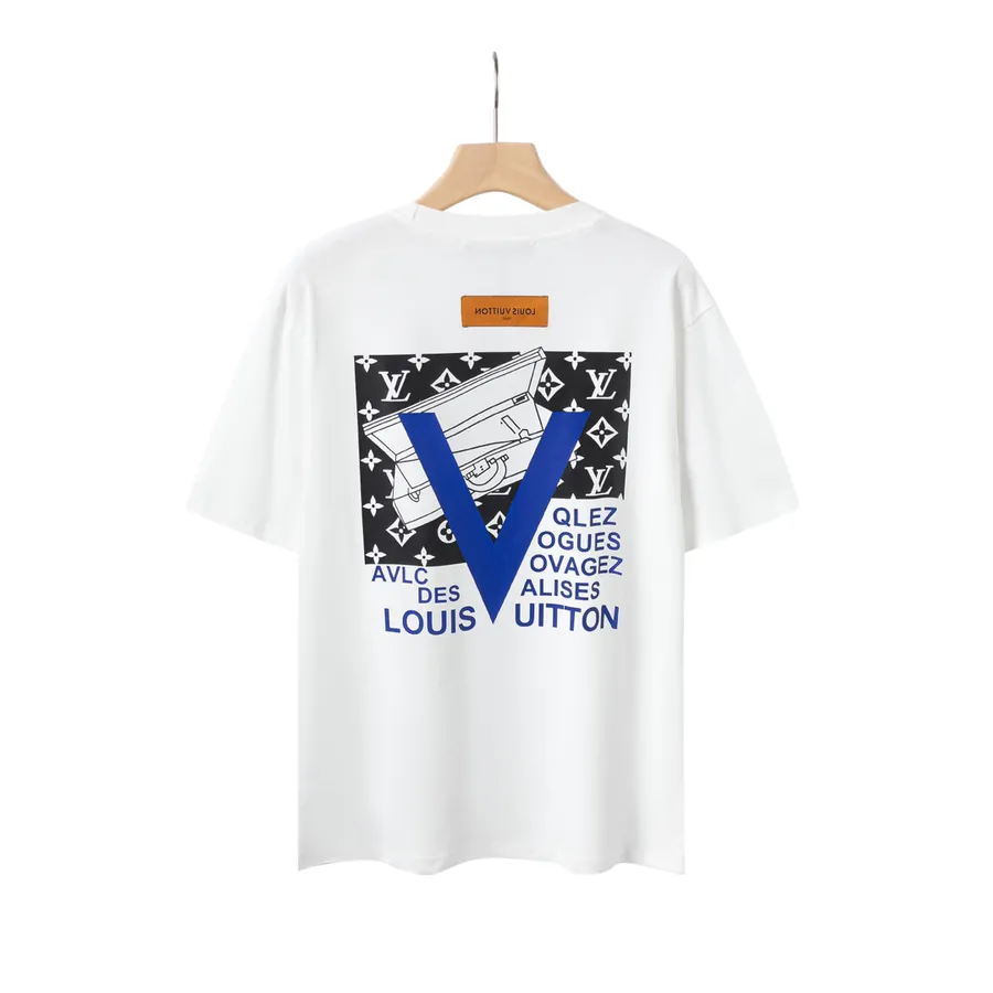 Louis Vuitton 23ss秀场限定宇航员印花LOGO圆领短袖