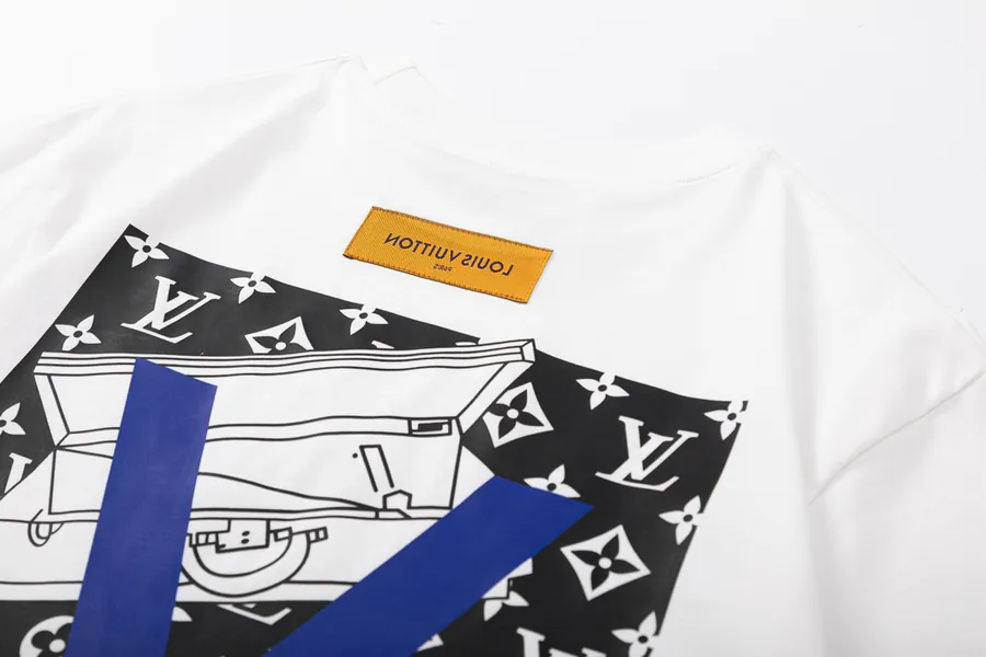 Louis Vuitton 23ss秀场限定宇航员印花LOGO圆领短袖