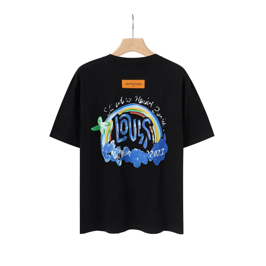 LOUIS VUITTON 25ss Summer Limited Edition Astronaut Print Logo Round Neck Short Sleeve
