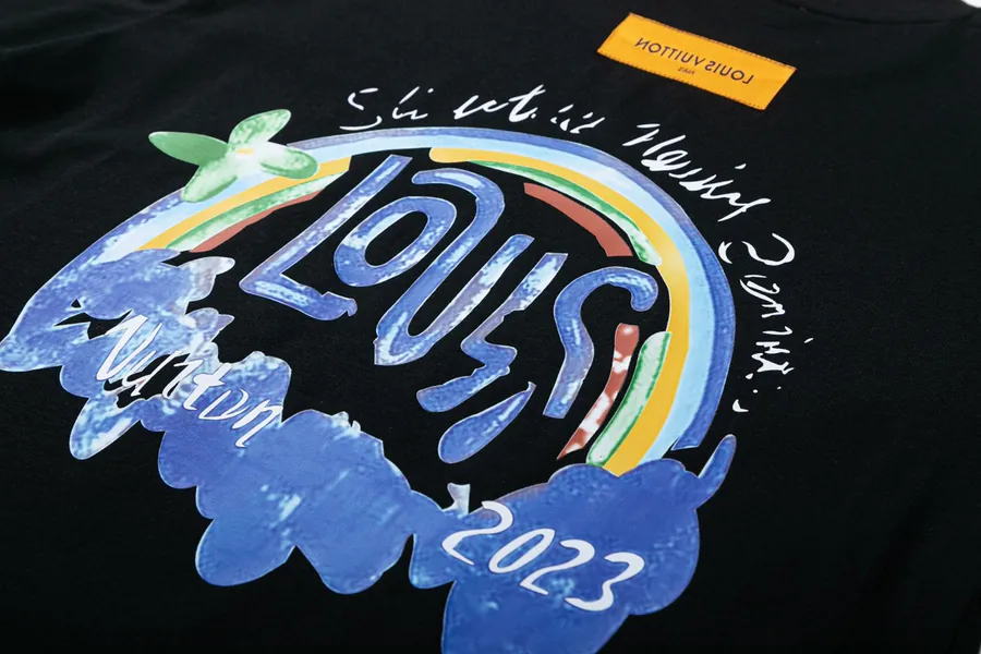 LOUIS VUITTON 25ss Summer Limited Edition Astronaut Print Logo Round Neck Short Sleeve