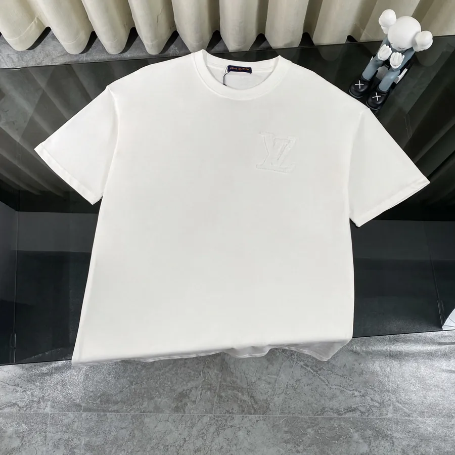 Louis Vuitton 2025 New Classic Logo Short Sleeve Round Neck