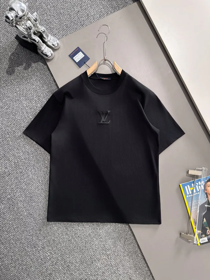 LV 25ss New Men's Round Neck Short Sleeve T Shirt