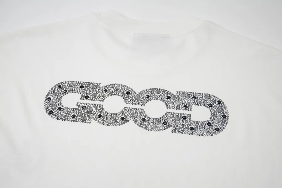 GOODBRAND Letter Crewneck T Shirt for Men and Women