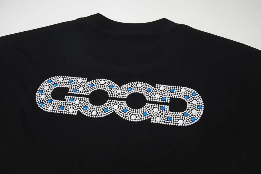 GOODBRAND Letter Crewneck T Shirt for Men and Women