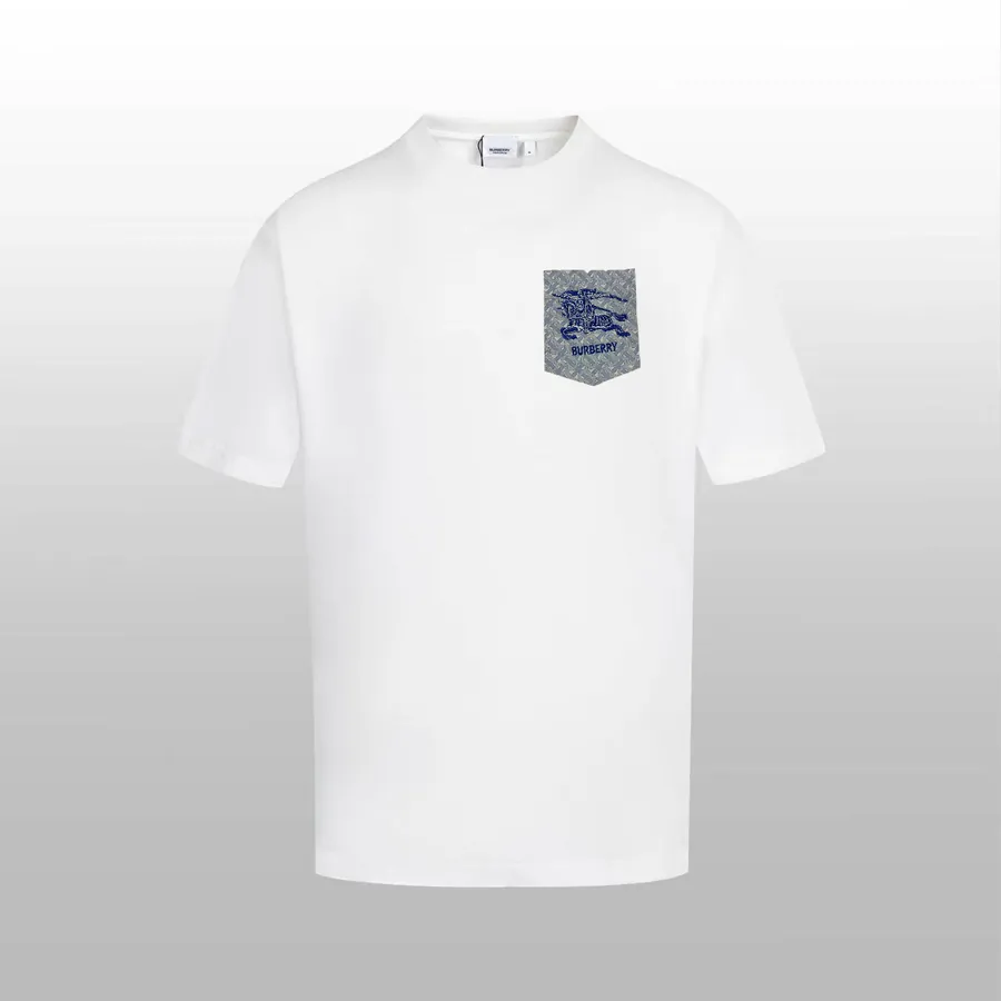 BUR BERRY Puffer Spring Summer Round Neck Short Sleeve情侣T恤
