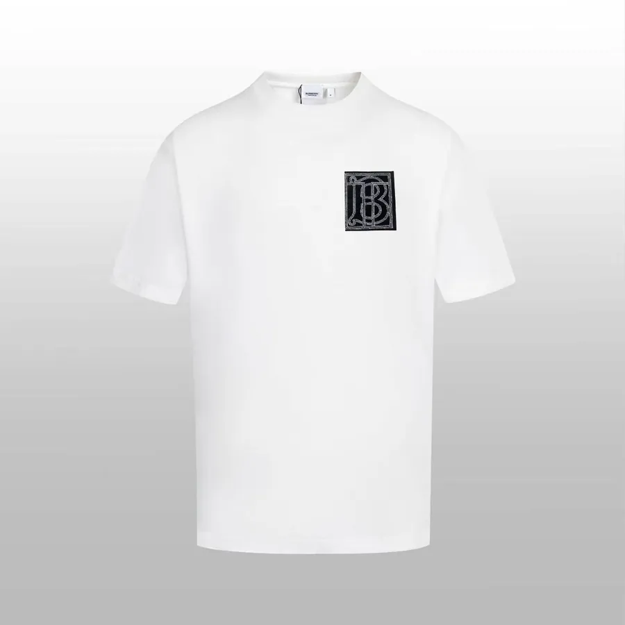 BURERRY Puffer Spring Summer Round Neck Short Sleeve情侣T恤
