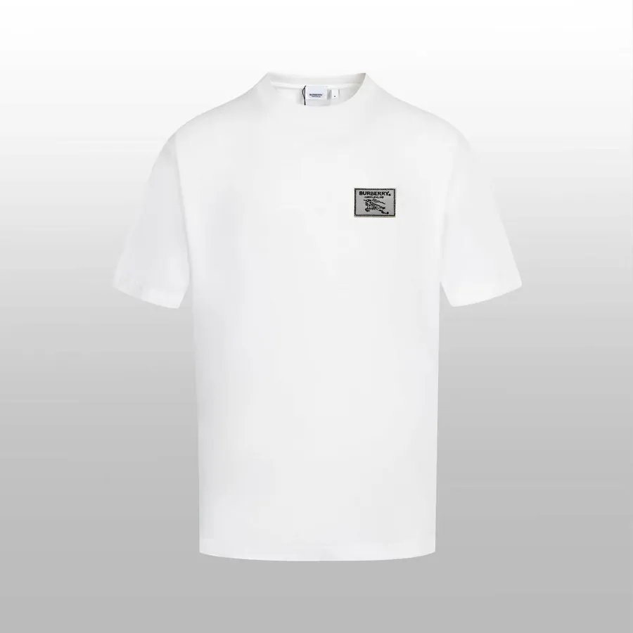 BURERRY Pashmina Spring Summer New Collection Round Neck Short Sleeve Couples T shirt