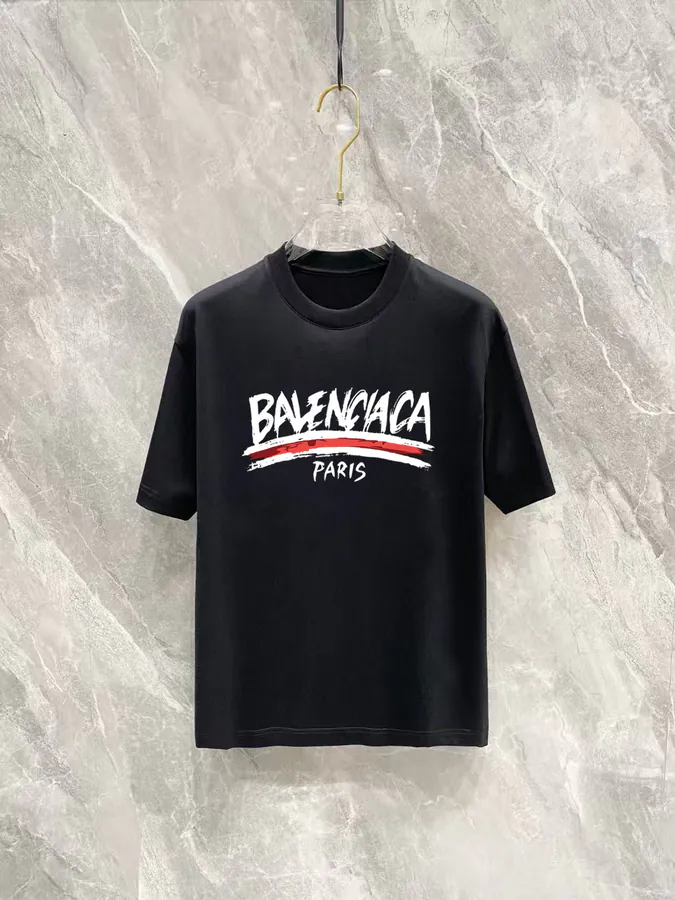 Balenciaga 2025 Spring Summer New Collection Short Sleeve Crewneck T Shirt