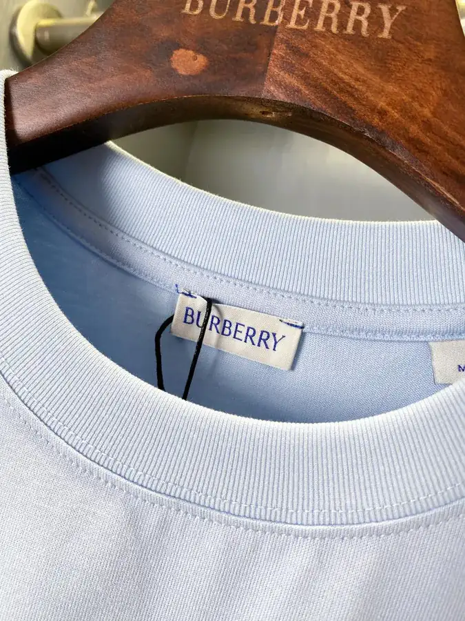 Burberry B Shape Shield Embroidery T Shirt